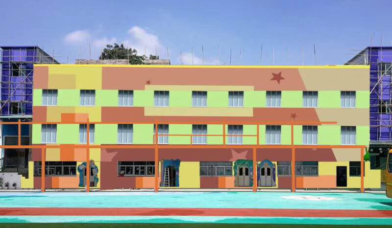  亚洲第一品牌威尼斯澳门人涂装工程—东莞塘厦华英幼儿园